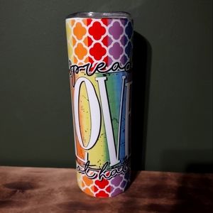 Spread Love Not Hate Tumbler